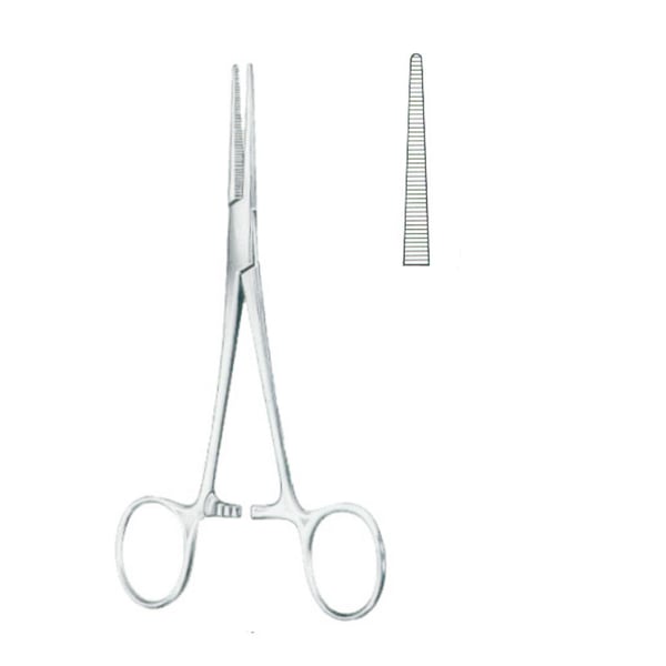 Pinza Hemostática Crile Recta Sin Dientes Kinefis 14 cms