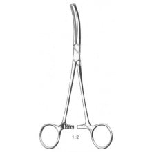 Pinza Rochester Ochsner curva con dientes, 18 centímetros (HASTA FIN DE EXISTENCIAS)