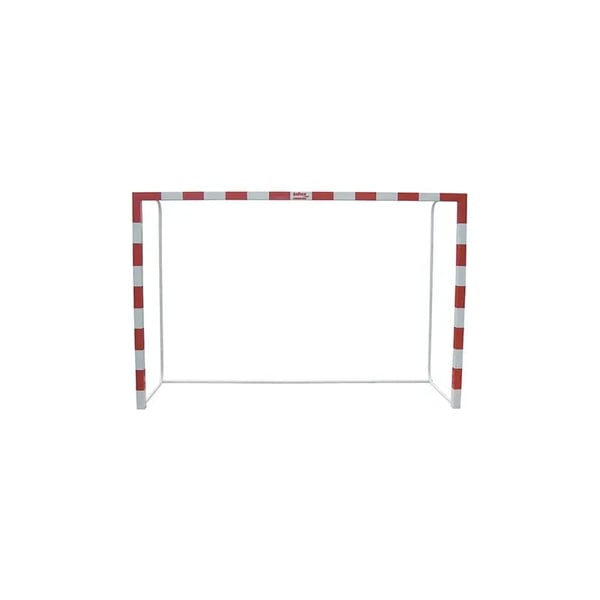 Juego de Porterías Fútbol-Sala y Balonmano Metálicas trasladables 80x80mm con base de tubo redondo