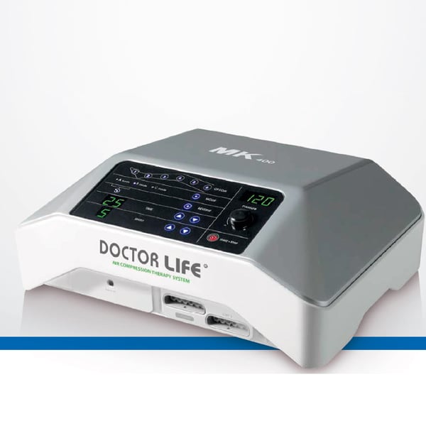 Equipo de presoterapia de 6cámaras MK 400L con dos manguitos de pierna