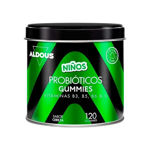 Probióticos con Vitaminas para niños en gominolas Aldous (120 gominolas)