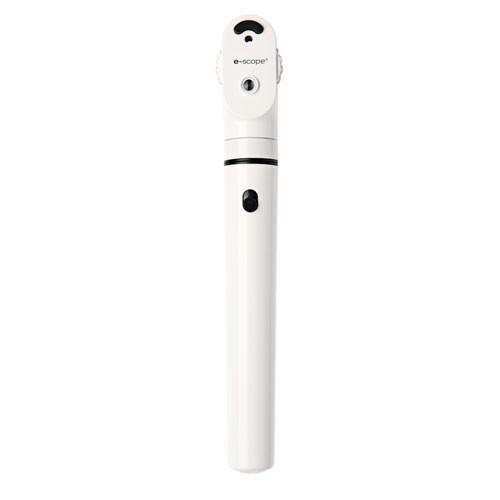 Otoscopio/Oftalmoscopio Riester e-scope F.O. LED 3,7 V, en estuche (color blanco) ¡Últimas unidades!