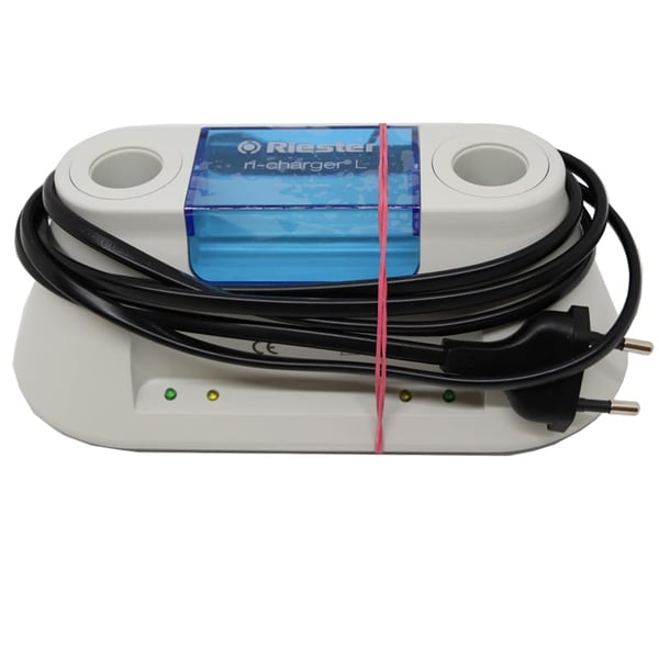 Cargador Riester ri-charger L  230 V, 2,5 V y 3,5 V, con soporte mural