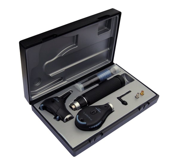 Otoscopio/Oftalmoscopio Riester ri-scope L-L3-L2, XL 2,5 V, Mango C para 2 baterias alcalinas tipo C ó ri-ac