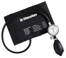 Tensiómetros aneroides Riester minimus II negro, brazalete velcro pediátrico ¡ÚLTIMAS UNIDADES!