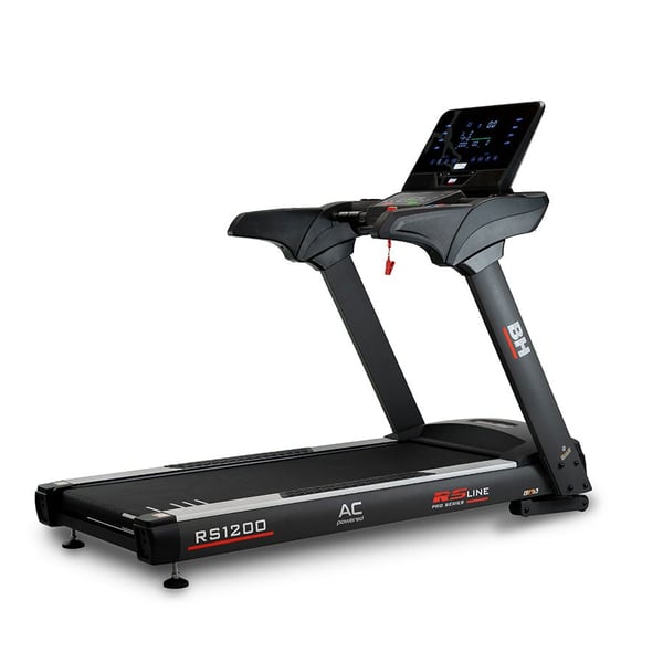 Cinta de correr RS1200 BH Fitness: con un motor de AC que alcanza los 22 Km/h y conectividad i.Concept FTMS