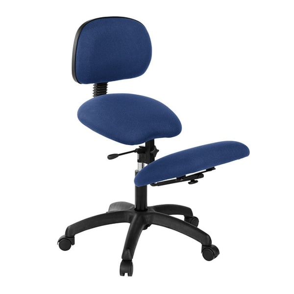 Silla ergonómica con arrodilladero: Con base negra, respaldo y regulable (Varios colores disponibles)
