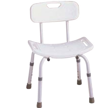 SILLA DE BAÑO DE ALUMINIO REGULABLE