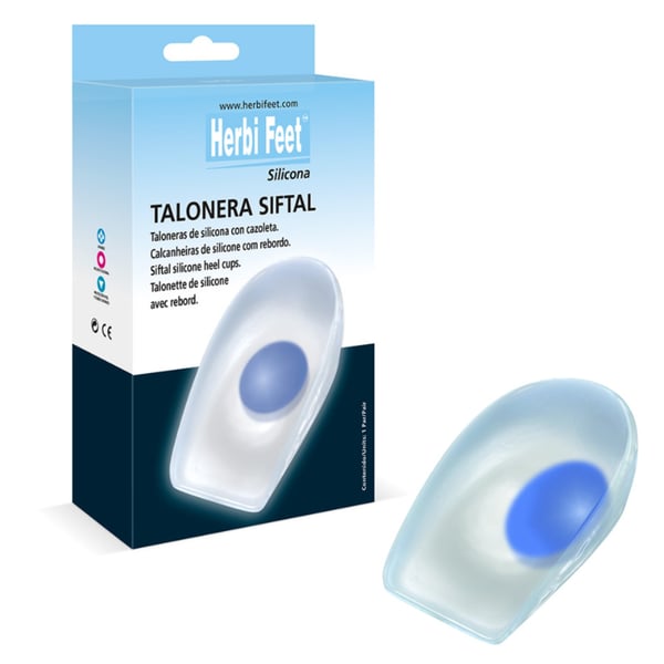Talonera Siftal Cazoleta Silicona Espolón Lateral (tres medidas disponibles)