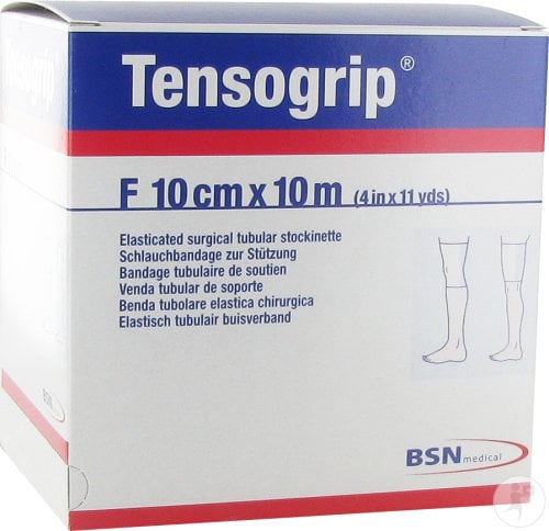 Tensogrip F Piernas Gruesas y Muslos: Venda Tubular Compresiva con algodón (10 cm x 10 metros)