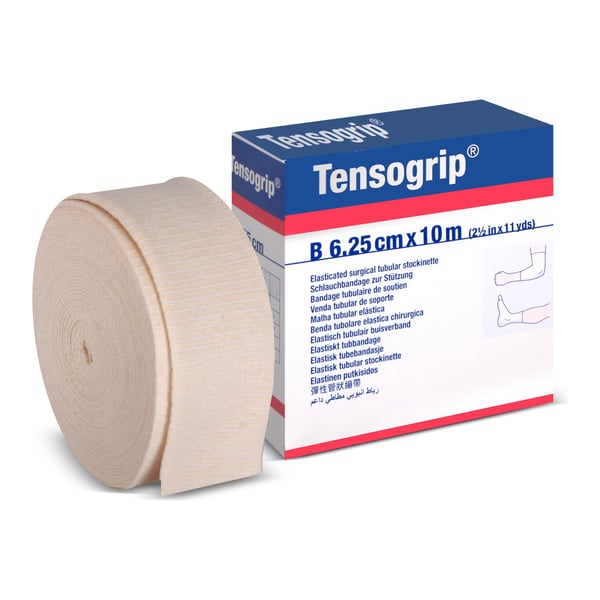 Tensogrip B Muñeca - Tobillo: Venda Tubular Compresiva con algodón (6,25 cm x 10 metros)
