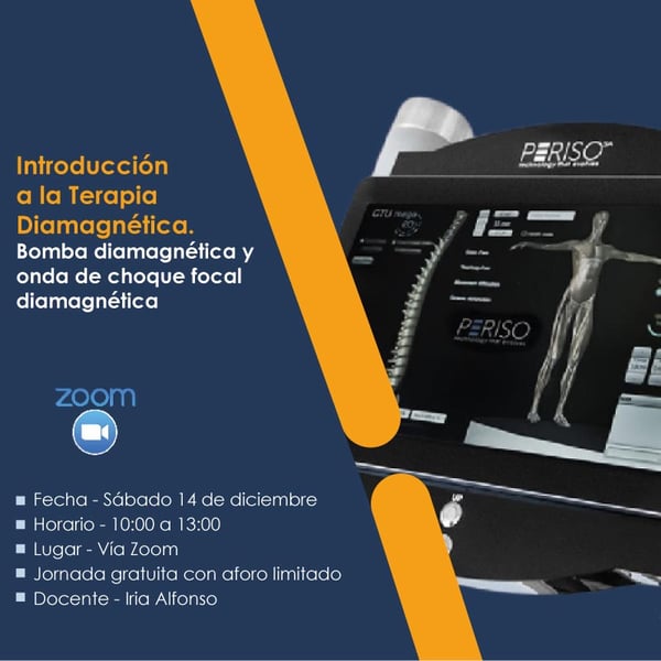 Introducción a la terapia Diamagnética. Bomba diamagnética y onda de choque focal diamagnética- VIA ZOOM- 14 - diciembre- 2024