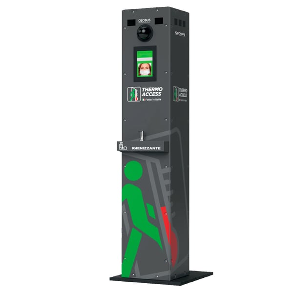 Control de acceso Thermo Access Totem con detector de temperatura corporal: Detecta al instante la temperatura