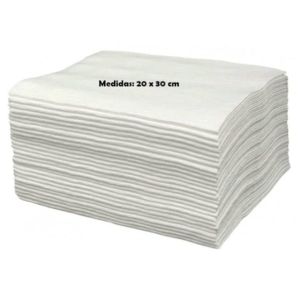 Toallas desechables de TST con alto poder de secado: 20 cm x 30 cm (pack de 100 unidades)