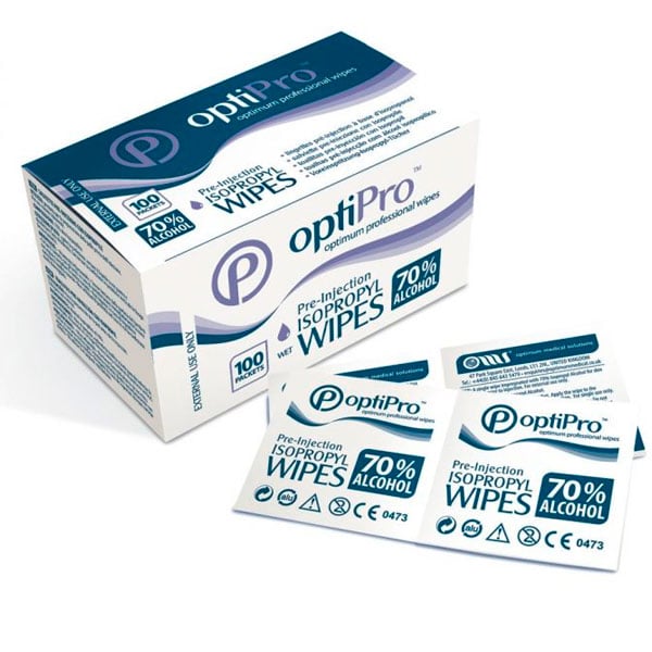 Toallita desinfectante para punción Caja 100ud