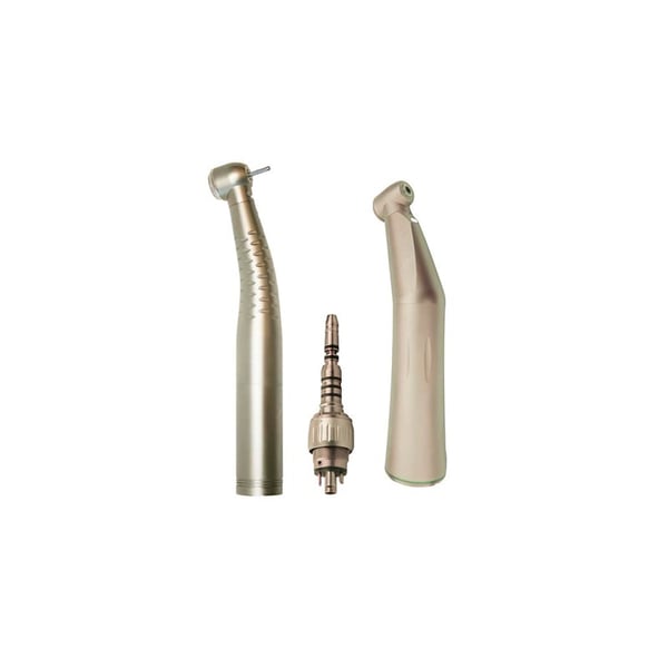 Turbina dental de titanio con luz  + contraángulo Multiflex