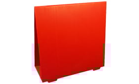 Valla plegable de cartón