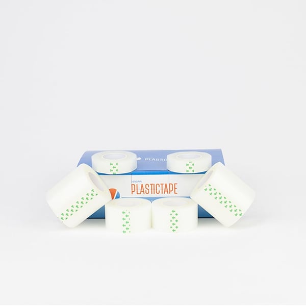 Vendari Plastictape 2,5cm x 9,14 metros: esparadrapo de plástico (caja de 12 unidades)