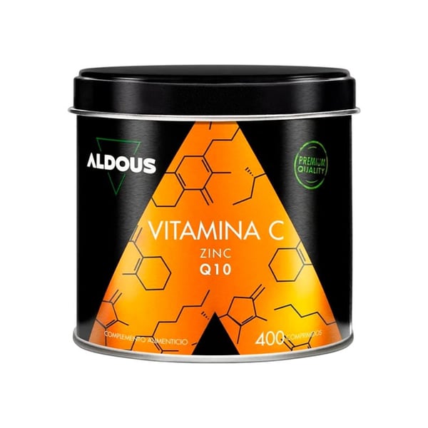 Vitamina C con Zinc y Coenzima Q10 Aldous (400 comprimidos)