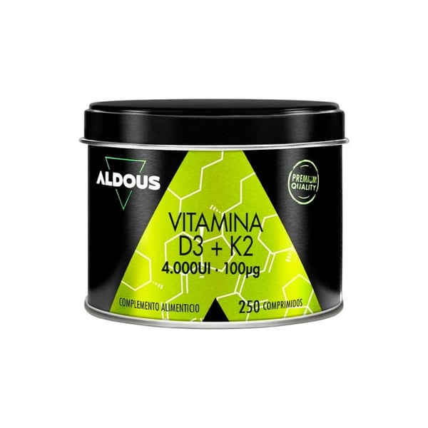 Vitamina D3 + K2 Aldous (250 comprimidos)