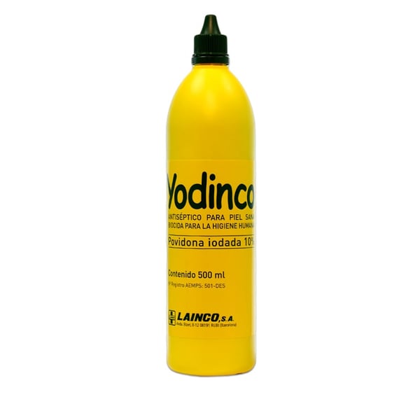 Povidona yodada Yodinco 500 ml: Ideal para desifencción prequirúrgica y preoperatorios