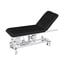Camilla de estética y masaje Lumb: Eléctrica, con dos cuerpos y motor para la regulación de la altura