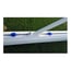 Juego de porterías de aluminio fútbol 7 - 90 mm fijas