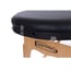 Camilla plegable de madera Kinefis Supreme Oval Vip 3 - (Color Negro)