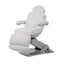 Sillón camilla de estética de alta gama Tella con calefacción: Eléctrico con cuatro motores, rotación de 90º, reposabrazos abatibles y botoneras y pedales integrados