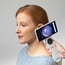Cámara de diagnóstico digital: RCS-100 Riester con lentes intercambiables actúa como otoscopio, dermatoscopio, lente general y adaptador para endoscopia
