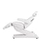 Sillón eléctrico de estética Gir: cuatro motores, función Antigravity, seis memorias y tapizado PU blanco