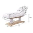Camilla eléctrica Spa Troch+: de 3 cuerpos y 4 motores con calefacción, función Antigravity y memoria de posiciones (color blanco)