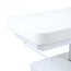 Camilla eléctrica de masaje Nush +: tres motores, LED RGB, colchón SuperSoft y tapizado PU blanco