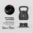 Kettlebell Ajustable Horizon Fitness de 6 a 16 kg con Sistema de Selección Rápida