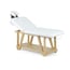 Camilla Fija de Madera para Spa y Estética Weelko SERR (2 Cuerpos) con Estante Inferior y Acolchado de Alto Confort Camilla Fija de Madera para Spa y Estética Weelko SERR (2 Cuerpos) con Estante Inferior y Acolchado de Alto Confort