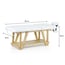 Camilla Fija de Madera para Spa y Estética Weelko SERR (2 Cuerpos) con Estante Inferior y Acolchado de Alto Confort Camilla Fija de Madera para Spa y Estética Weelko SERR (2 Cuerpos) con Estante Inferior y Acolchado de Alto Confort