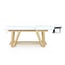 Camilla Fija de Madera para Spa y Estética Weelko SERR (2 Cuerpos) con Estante Inferior y Acolchado de Alto Confort Camilla Fija de Madera para Spa y Estética Weelko SERR (2 Cuerpos) con Estante Inferior y Acolchado de Alto Confort