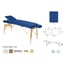 Camilla Ecopostural con tensores madera: Con patas reiki y altura regulable (70 x 186 cm)
