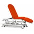 Camilla hidr&aacute;ulica para osteopat&iacute;a: tres cuerpos, con respaldo reclinable en negativo, tap&oacute;n facial y ruedas escamoteables (dos modelos disponibles) - Sin posici&oacute;n Trendelenburg: 62m x 190cm - Tapizado Premium - Referencia: CH-2130-AR.62-PVC62