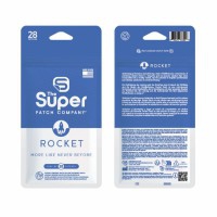 ROCKET Super Patch - Paquete de 28 parches: Estimulación vibrotáctil para aumentar el rendimiento y mejorar la satisfacción en el bienestar general