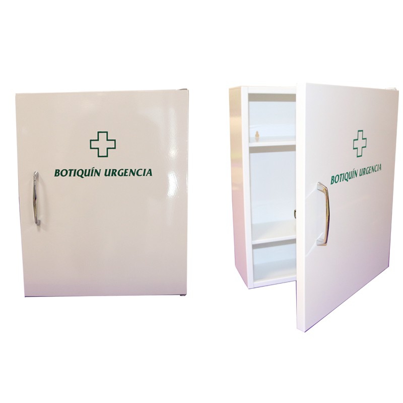 Botiquín b-2 de acero esmaltado en blanco con asa (vacío) - Botiquines