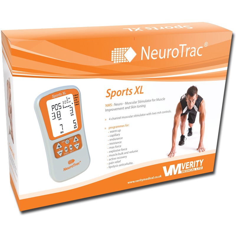 Electroestimulador neurotrac sports xl con 4 canales y 24 programas