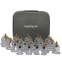 Maletín de Ventosas 24 Unidades con Pistola: Kit de Cupping, fisioterapia, rehabilitación y masoterapia Maletín de Ventosas 24 Unidades con Pistola: Kit de Cupping, fisioterapia, rehabilitación y masoterapia
