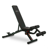 Banco de musculación ajustable para uso doméstico: BH Fitness Adjustable Weight Bench G322 con un diseño compacto y acolchado ergonómico Banco de musculación ajustable para uso doméstico: BH Fitness Adjustable Weight Bench G322 con un diseño compacto y acolchado ergonómico