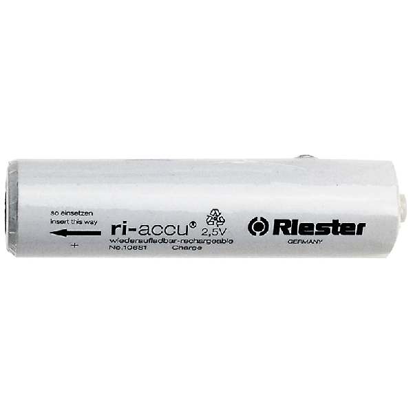 Pila ri-accu® 2,5 V NiMH, para mangos baterías tipo C y C sensomatic