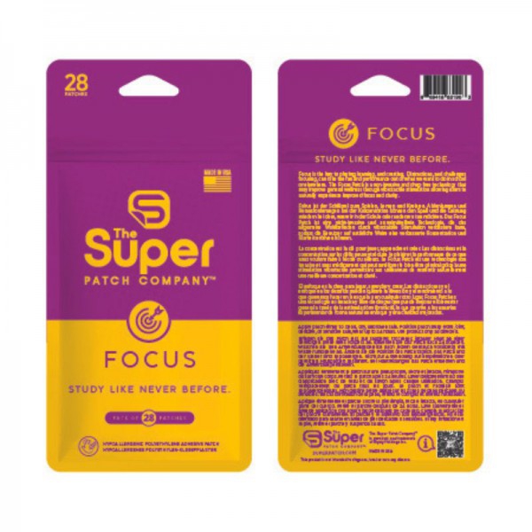 Focus Super Patch - Paquete de 28 parches: Ideal para quienes buscan mantenerse centrados en sus actividades Focus Super Patch - Paquete de 28 parches: Ideal para quienes buscan mantenerse centrados en sus actividades