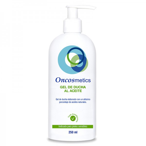 Gel de ducha oncológico Oncosmetics Aceite hidratante 250 ml: Oleogel de baño suave e hidratante para una higiene diaria cuidadosa durante tratamientos oncológicos de quimioterapia y radioterapia