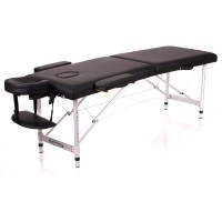 Camilla plegable Kinefis Supreme de aluminio - Dos cuerpos y ancho de 60 cm (Color negro) Camilla plegable Kinefis Supreme de aluminio - Dos cuerpos y ancho de 60 cm (Color negro)