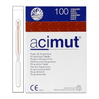 Agujas Acupuntura - Mango de cobre con cabeza redonda y sin guía (Acimut) Agujas Acupuntura - Mango de cobre con cabeza redonda y sin guía (Acimut)