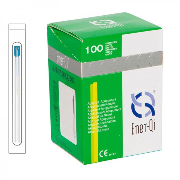 Agujas Acupuntura - Mango bañado en plata con cabeza redonda y con guía (Ener-qi) Agujas Acupuntura - Mango bañado en plata con cabeza redonda y con guía (Ener-qi)